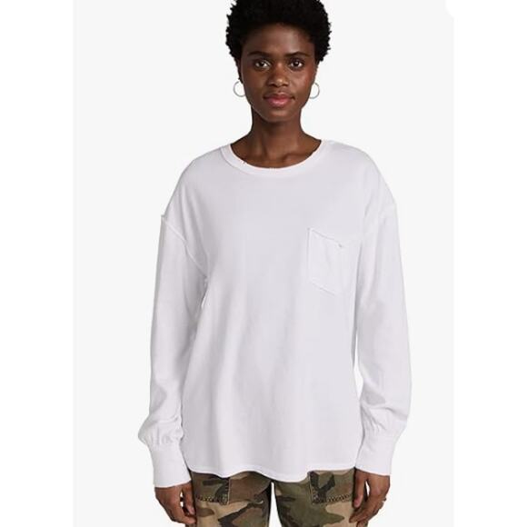 We The Free White Fade Into You Tee Long Sleeve Tee Shirt XL NWOT - Picture 12 of 13